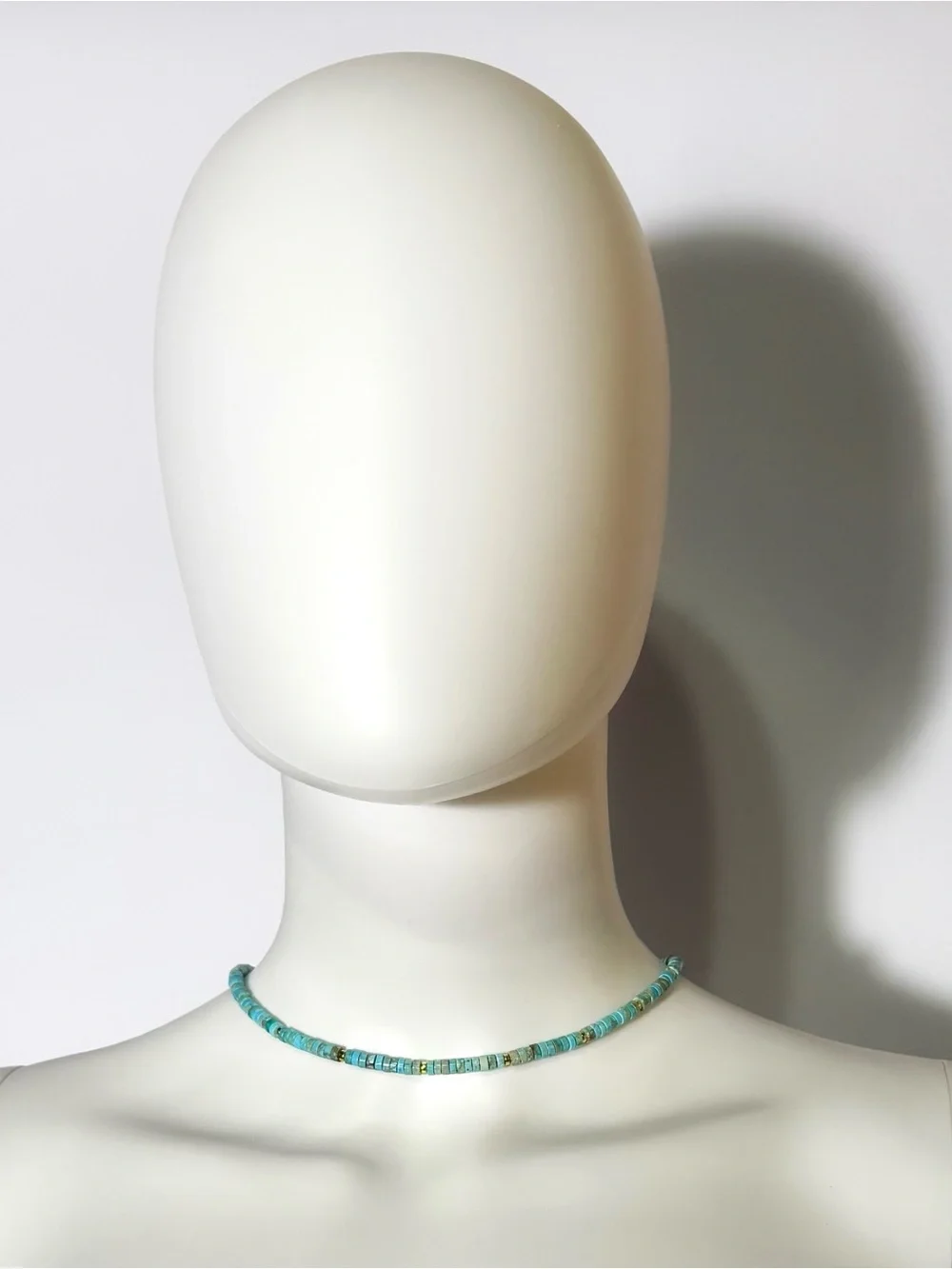 Chan Luu Turquoise Beaded Bracelet & Choker with Gold Accents Bundle